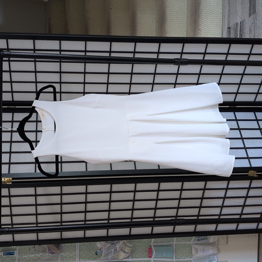 Everly Classic White Lined Dress